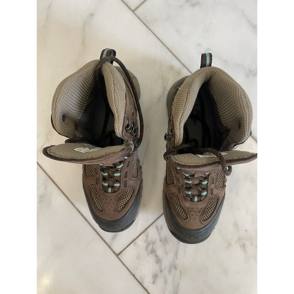 Vasque Womens Brown Leather Goretex Mid Rise Leather Hiking Boot Waterproof Sz 6 - Picture 3 of 9